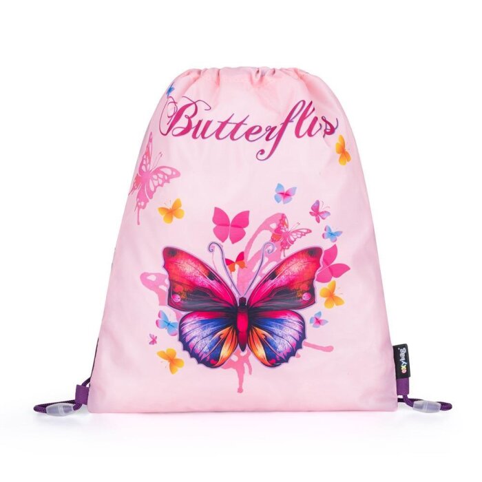 oxybag Vrecko na prezuvky Butterfly pink