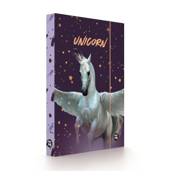 oxybag Box na zošity Jumbo A4 Unicorn Pegas purple