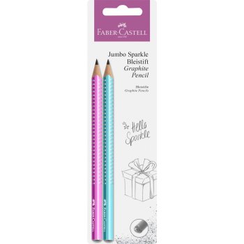 FABER-CASTELL ceruzka Jumbo GRIP SPARKLE Pearl