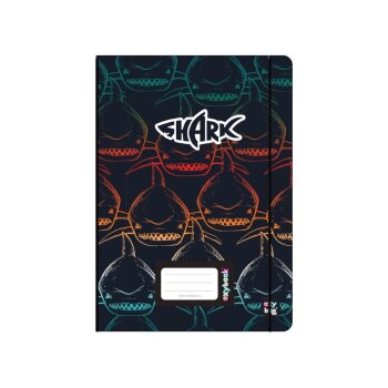 oxybag Oxybook PP Notizheft DIN A5 40 Blatt liniert Shark