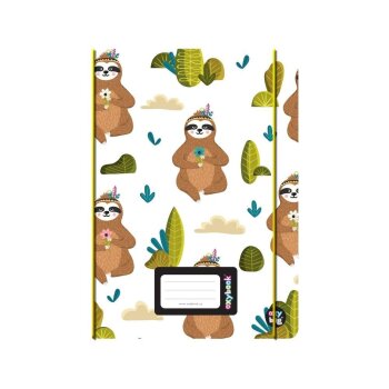 oxybag Oxybook PP DIN A5 40 Blatt liniert Faultier