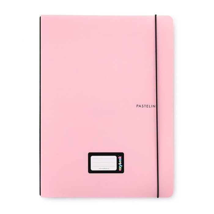 oxybag Oxybook PP A4, linajkovaný, 40 listov PASTELINI pink