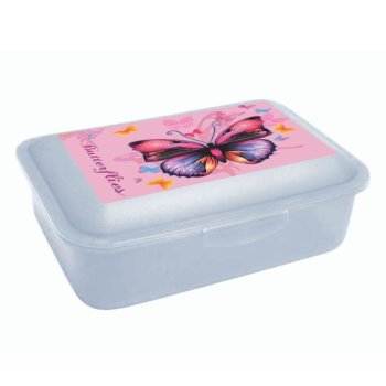 oxybag Desiatový box Butterfly ružový