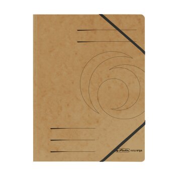 herlitz Eckspannmappe easy orga DIN A4 braun