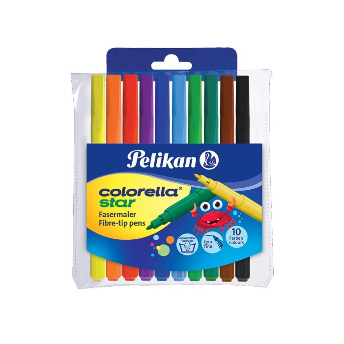 Pelikan Fasermaler Colorella Star, rund, 10er