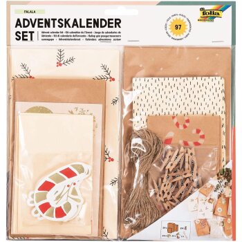 folia Adventskalender-Set FALALA, 97-teilig