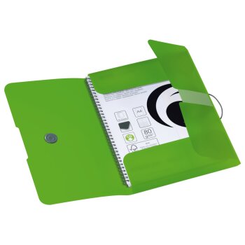 herlitz Gummizugmappe easy orga to go PP A4 opak apfel