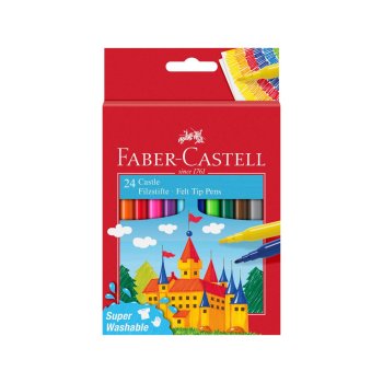 FABER-CASTELL fixky CASTLE - 24 rôznych farieb