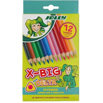 JOLLY pastelky X-BIG Delta - 12ks