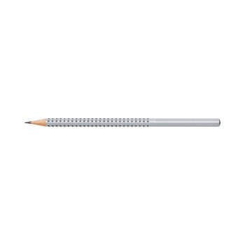 FABER-CASTELL ceruzka GRIP 2001 HB - strieborná