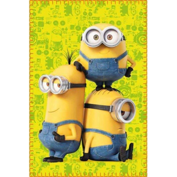 MINIONS Fleecová-deka "TRES AMIGOS"