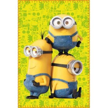 MINIONS Fleecová-deka "TRES AMIGOS"