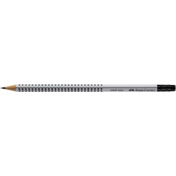 FABER-CASTELL ceruzka GRIP 2001 HB - strieborná s...