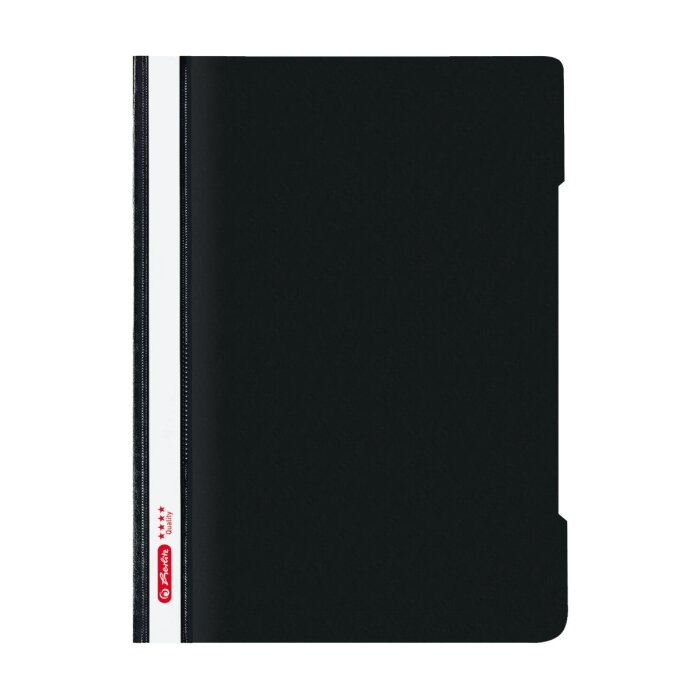 herlitz rýchloviazač "Quality", A4, PP fólia - čierny