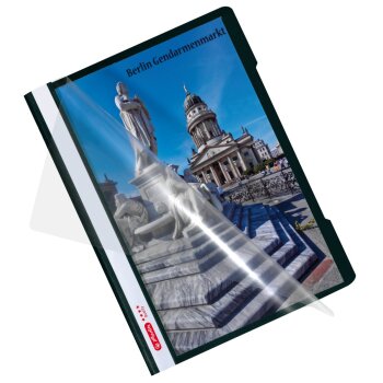 herlitz rýchloviazač "Quality", A4, PP fólia - čierny