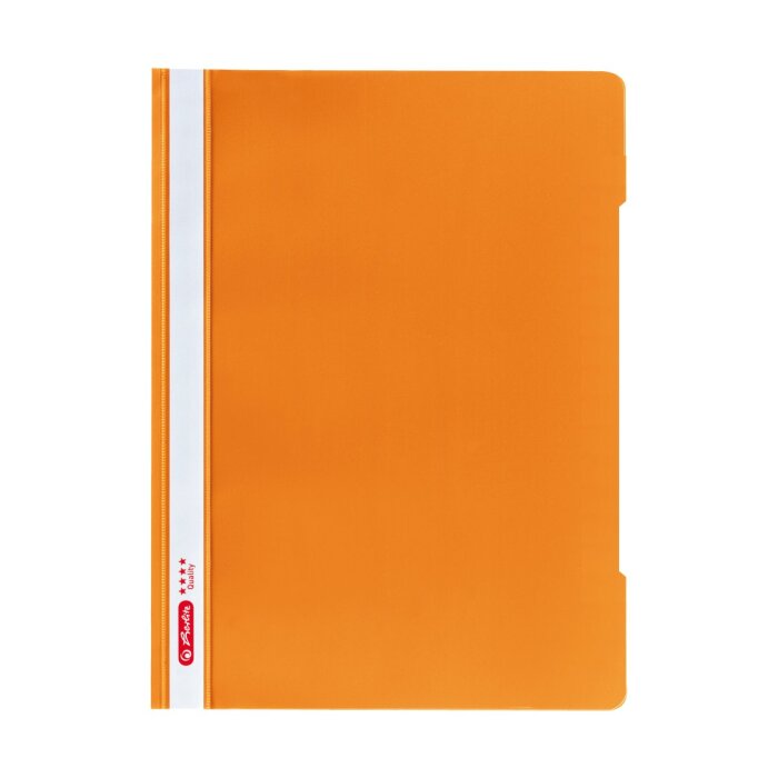 herlitz rýchloviazač "Quality", A4, PP fólia - oranžový