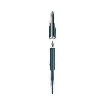 herlitz plniace pero herlitz my.pen, šírka hrotu: M, style „Dark Shale“, L+R - bielo / čierne