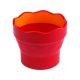 FABER-CASTELL nádobka na vodu na štetce CLIC & GO - červená