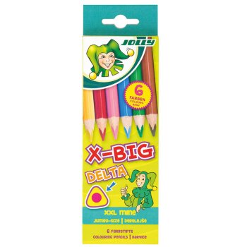 JOLLY pastelky X-BIG DELTA - 6ks