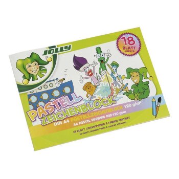 JOLLY Pastellzeichenblock 120g A4 - 18 Blatt