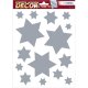 HERMA Weihnachts-Fensterbild "Sterne", silber