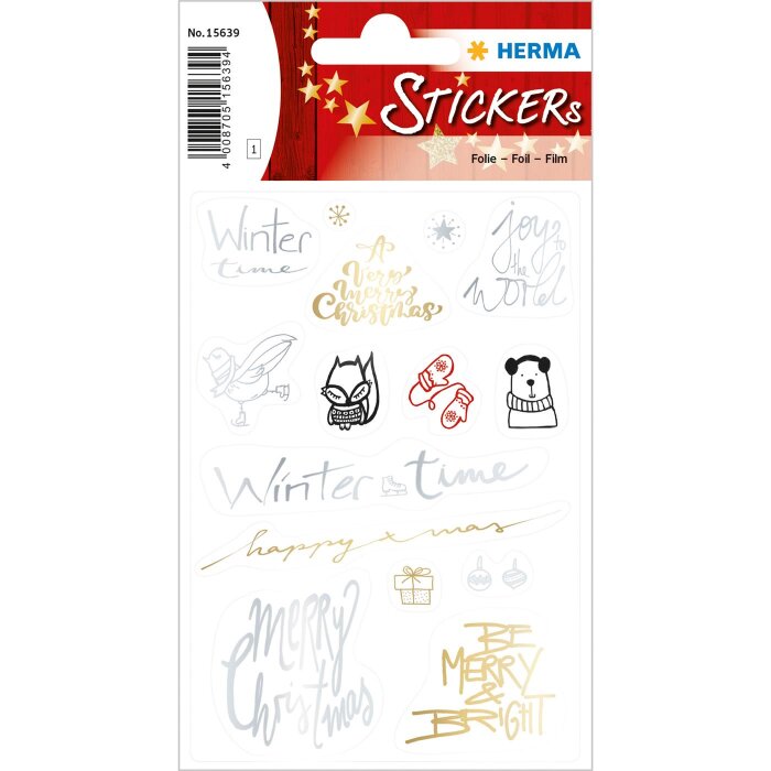 HERMA Weihnachts-Sticker CREATIVE "Winter Time"