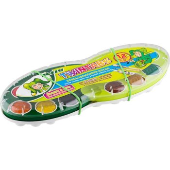 JOLLY TWINTABS 12er Schuldeckfarbenkasten