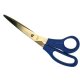 Schere 19cm  Edelstahl mit Kunststoff Griff blau
