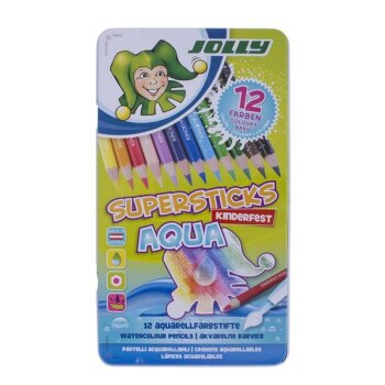 JOLLY farebné ceruzky Supersticks AQUA 12 ks