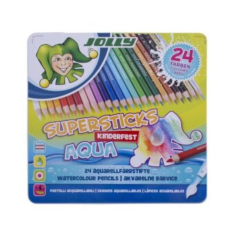 JOLLY farebné ceruzky Supersticks AQUA 24 ks