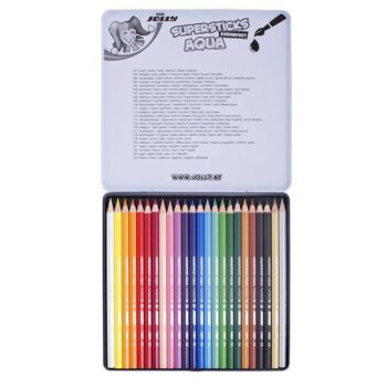JOLLY farebné ceruzky Supersticks AQUA 24 ks