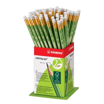 Umweltfreundlicher Bleistift mit Radiergummi - STABILO...