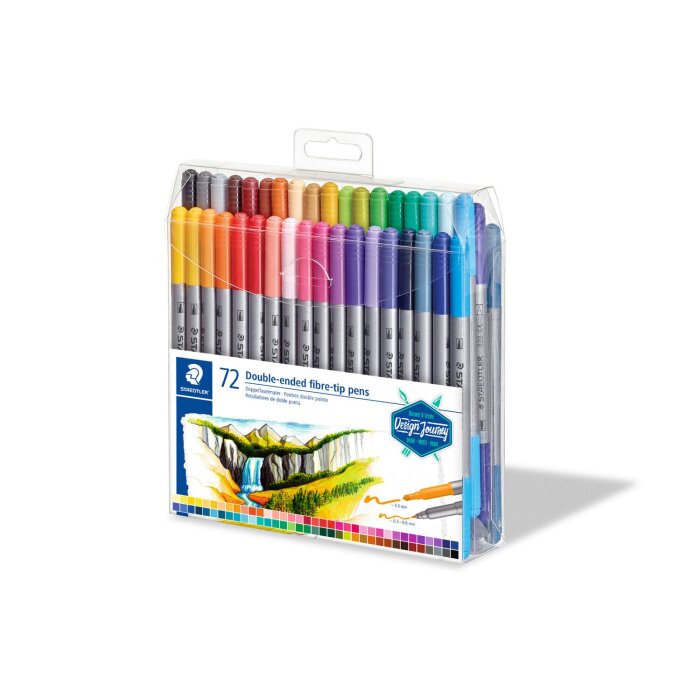 STAEDTLER Doppel-Fasermaler Design Journey, 72er Etui