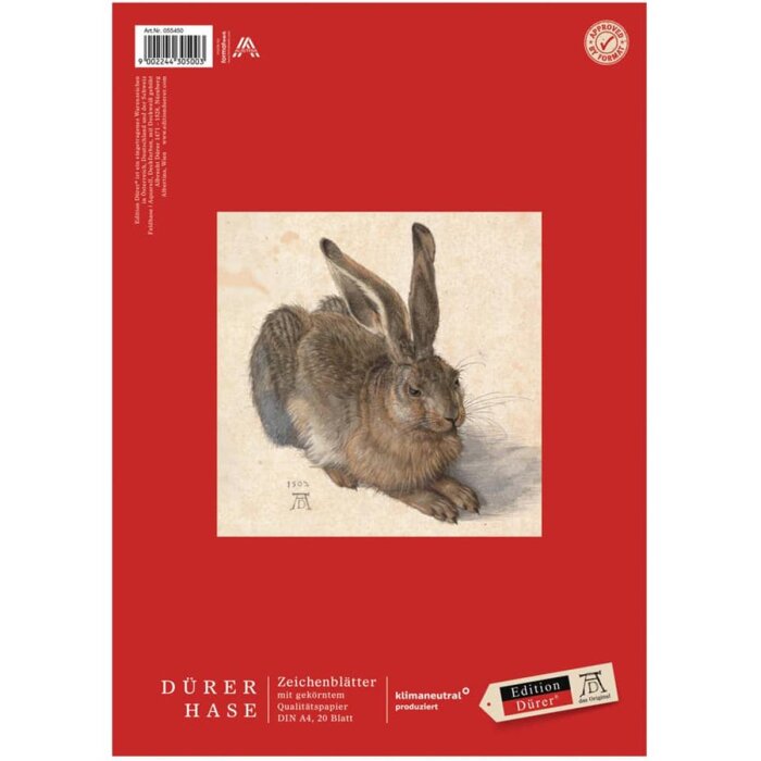 Edition Dürer Zeichenblatt gekörnt A4 20 Blatt 130g/m²