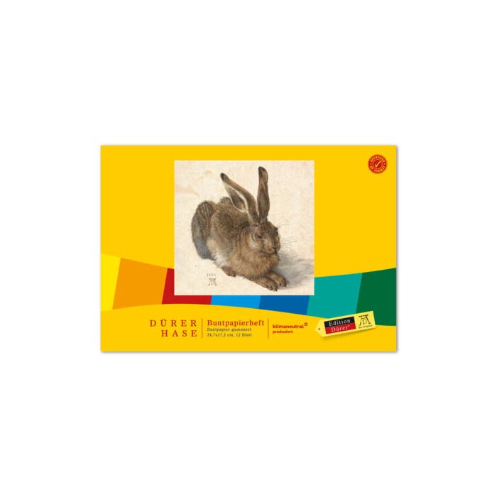 Edition Dürer zošit z pogumovaných farebných papierov 172 x 247 mm - 12 listov - 82 g/m2