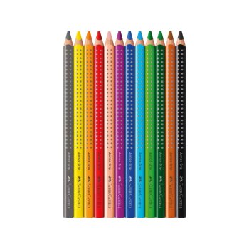 FABER-CASTELL trojhranné farbičky JUMBO GRIP - 12ks - rôzne farby