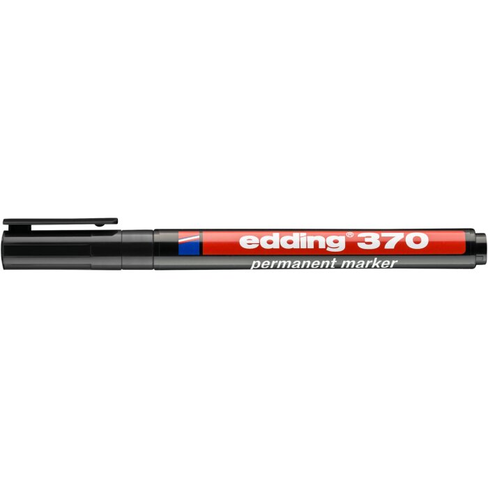 edding 370 permanentný popisovač - čierny