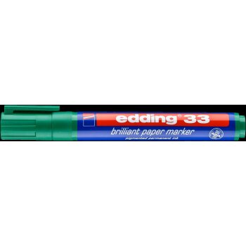 edding 33 Brilliant Papiermarker grün