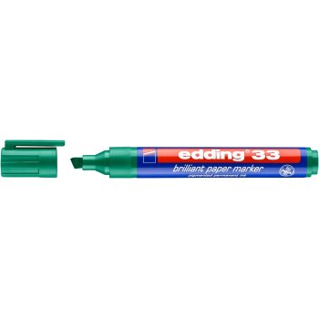 edding 33 Brilliant Papiermarker grün