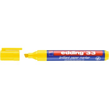 edding 33 Brilliant Papiermarker gelb