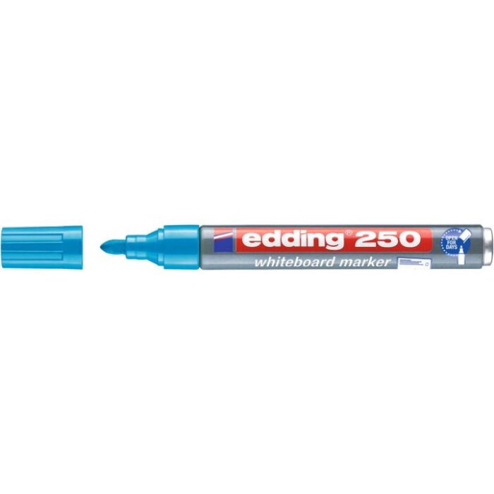 edding 250 popisovač na biele tabule Whiteboard - bledomodrý