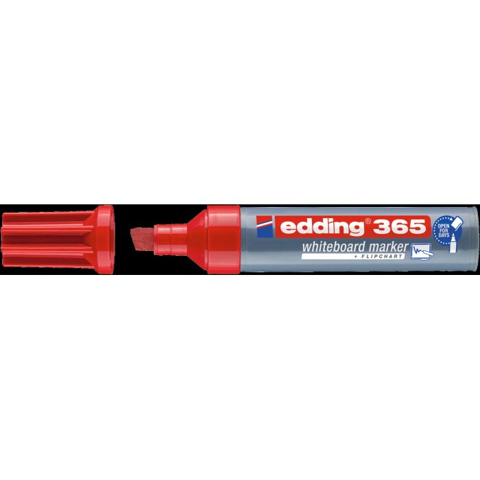 edding 365 popisovač na biele tabule - červený