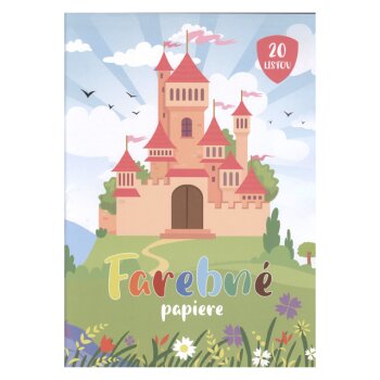 Krpa Farebný papier A4, 20 listov