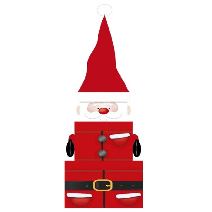 Clairefontaine Geschenkboxen-Set "Weihnachtsmann", 3-teilig