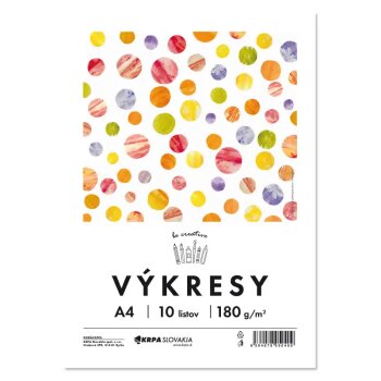 KRPA biely papier 180 g, 10 hárkov