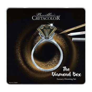 CRETACOLOR  "The Diamond Box" - 15 ks v kovovom...
