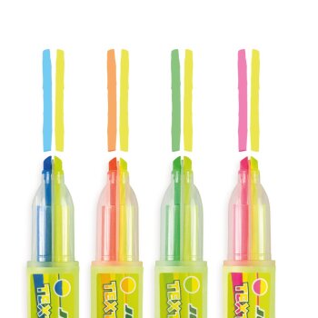 JOLLY Textmarker 2in1 4er Set