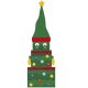 Clairefontaine Geschenkboxen-Set "Tannenbaum", 3-teilig