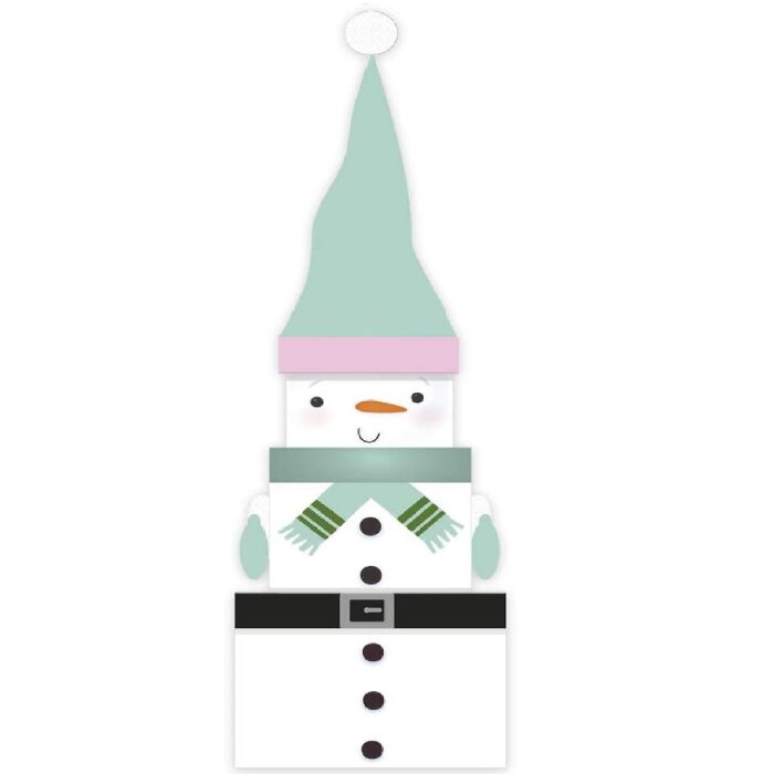 Clairefontaine Geschenkboxen-Set "Schneemann", 3-teilig