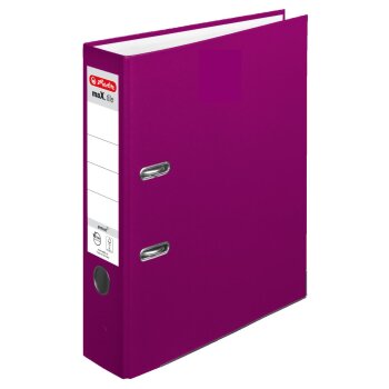 herlitz Ordner maX.file protect A4 80mm brombeere